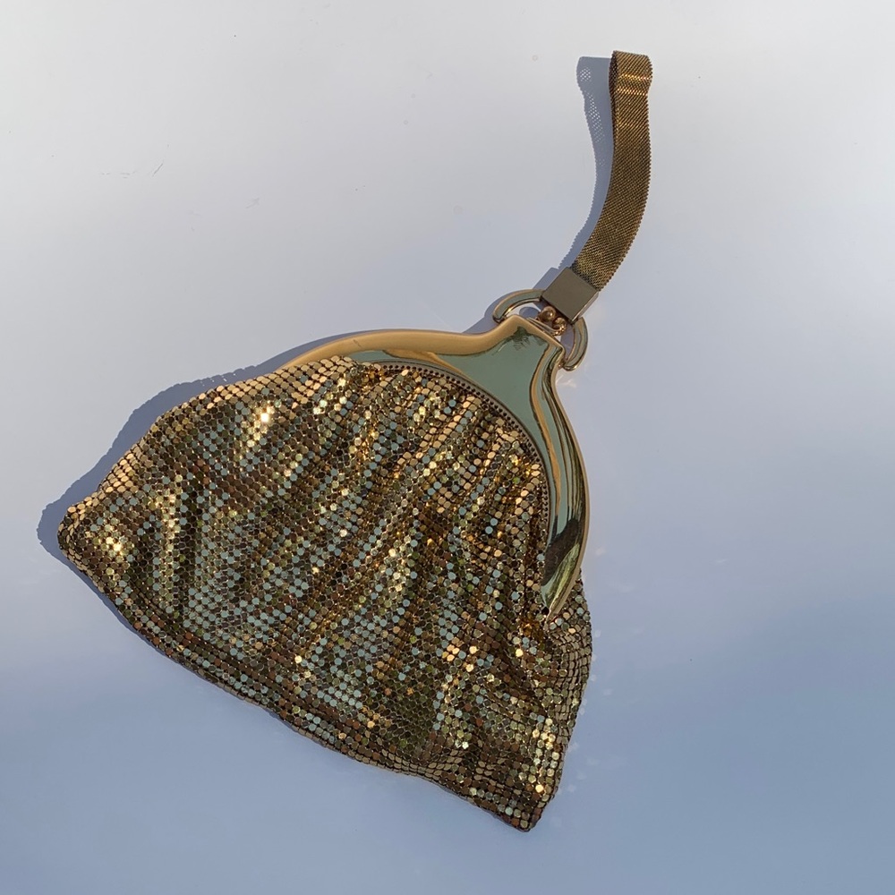 Vintage Art Deco Whiting & Davis Mesh gold tone evening bag